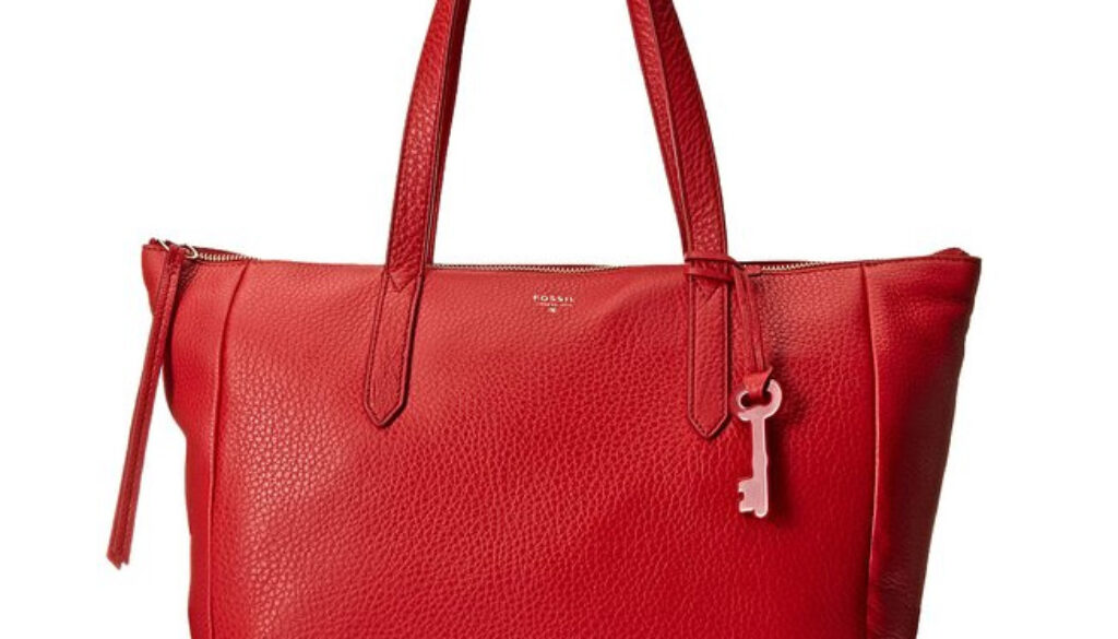 Fossil Sydney tote cowhide Leather Women's braided double handels bag
